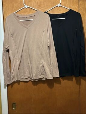 Two Long Sleeve Nursing Tops